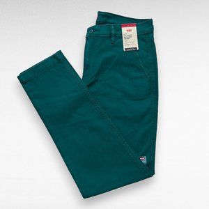 Levi's XX Chino Relaxed Taper Mens 32x34 Forest Green Stretch Casual City Pants